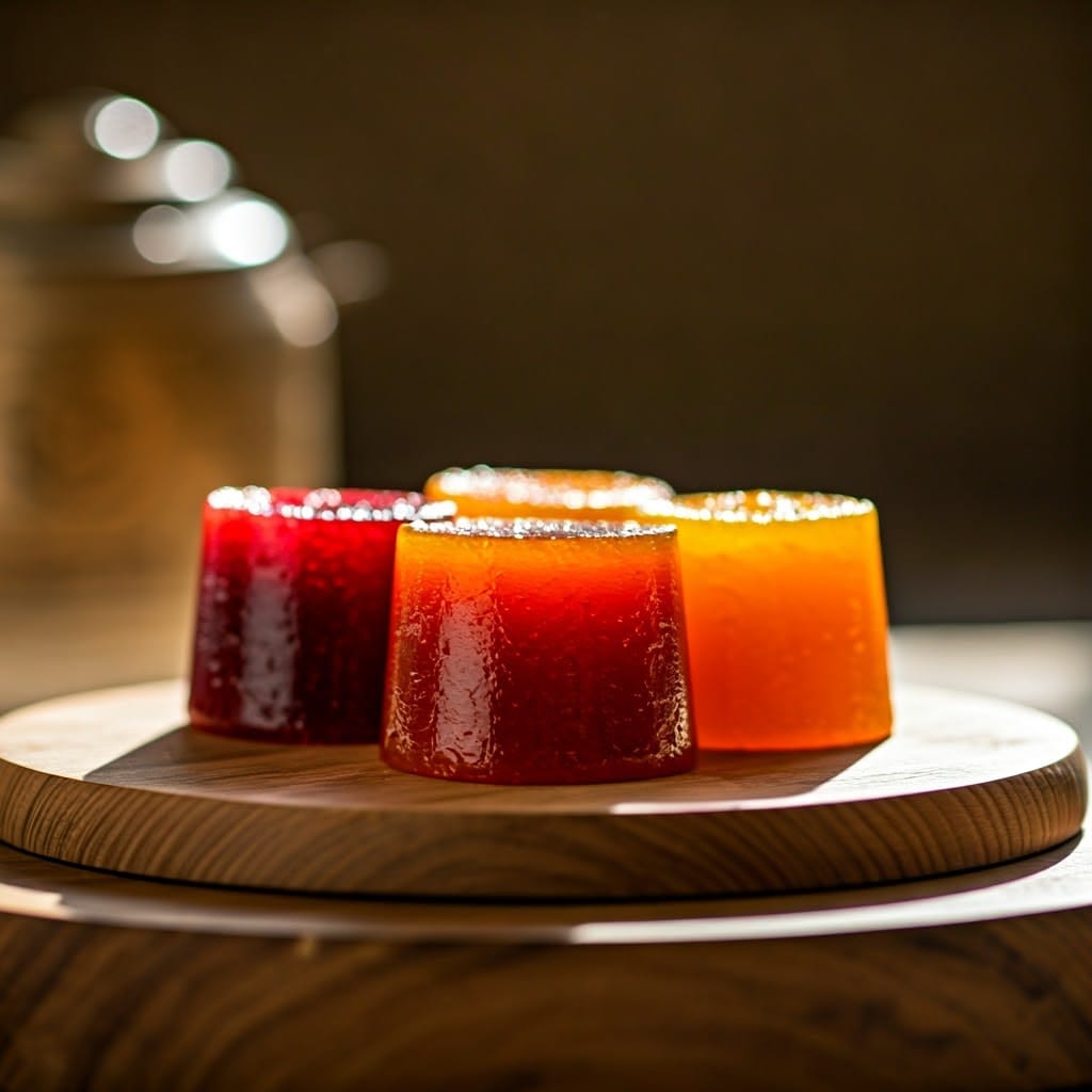 Un plateau de pâte de fruit